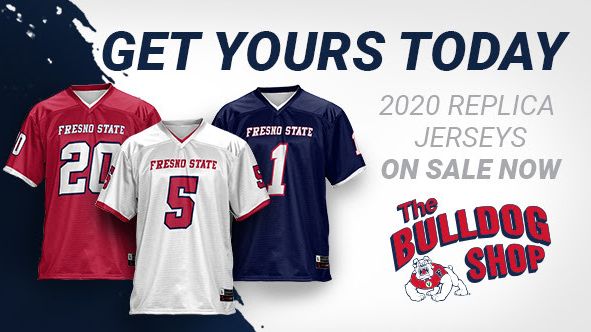 Three jerseys in red, white and blue
Get Yours Today
2020 Replica Jerseys on sale now
The Bulldog Shop logo