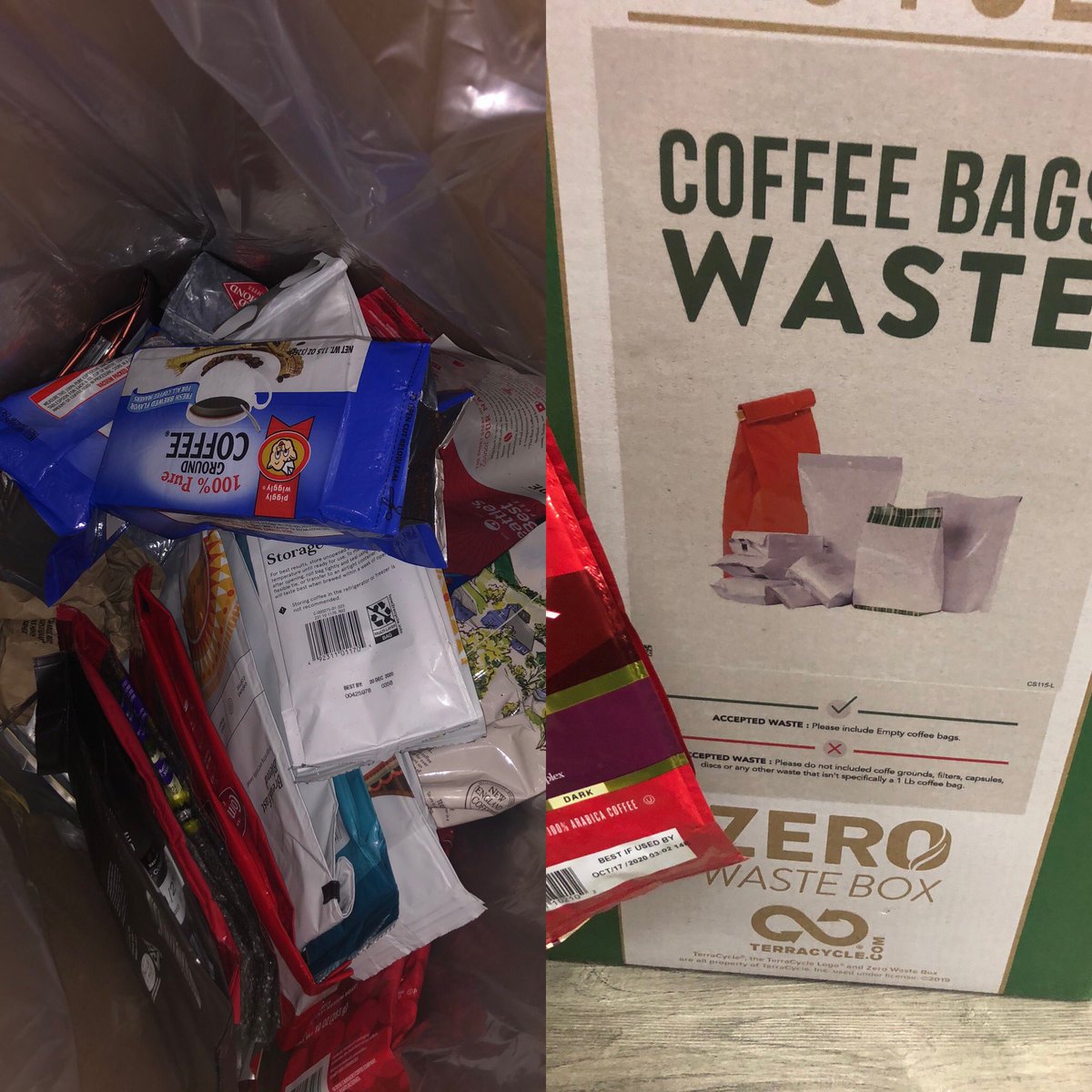 PlasticAlabama's tweet photo. Teachers &amp;staff are busy preparing $cleaning to greet our students next week! I’m grateful to the @shadescahabaelementarypto at @shadescahaba &amp; @terracycle for this box to recycle empty coffee bags. Caffeinated prep work is so much better than non-caff...
#scway #WeAreHWD #hwdcs https://t.co/6LiYmqqibh