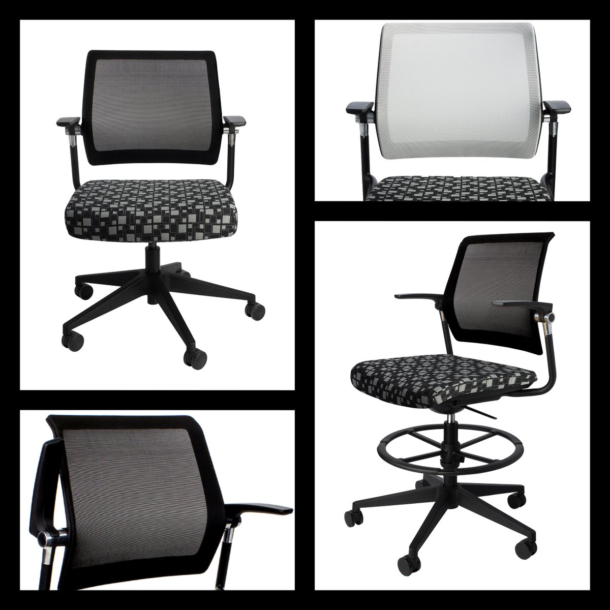 ECDErgo's tweet image. InMotion – 5 Star base, Flex Back and Sliding Seat – outstanding comfort at a surprising price. Available in bar and counter height stools, grey or black mesh backs.  #yourchairyourway