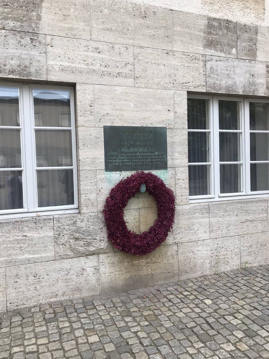 AmbPoupart's tweet photo. Long-overdue 1st visit today to the #GermanResistance Memorial Centre at the #BendlerBlock on #Stauffenbergstrasse: A powerful exhibition about the actions of individuals & groups (often forgotten) against the #NaziDictatorship and making use of what freedom of action one has https://t.co/dgIAcdhcWF