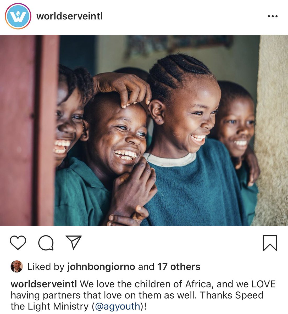 KansasYouthM's tweet photo. Your Speed the Light giving goes towards water wells in Africa. Thank you for your continued sacrifice! #speedthelight #stl #unconventional #worldserveintl https://t.co/ZZVBeYid7M