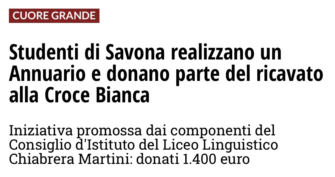 crocebiancasv's tweet photo. Un grazie di cuore ai ragazzi del Liceo Linguistico “Chiabrera-Martini” 🤍🚑
#crocebianca #savona #liceolinguistico #chiabrera #martini @ivgit https://t.co/AxygBrXf3q