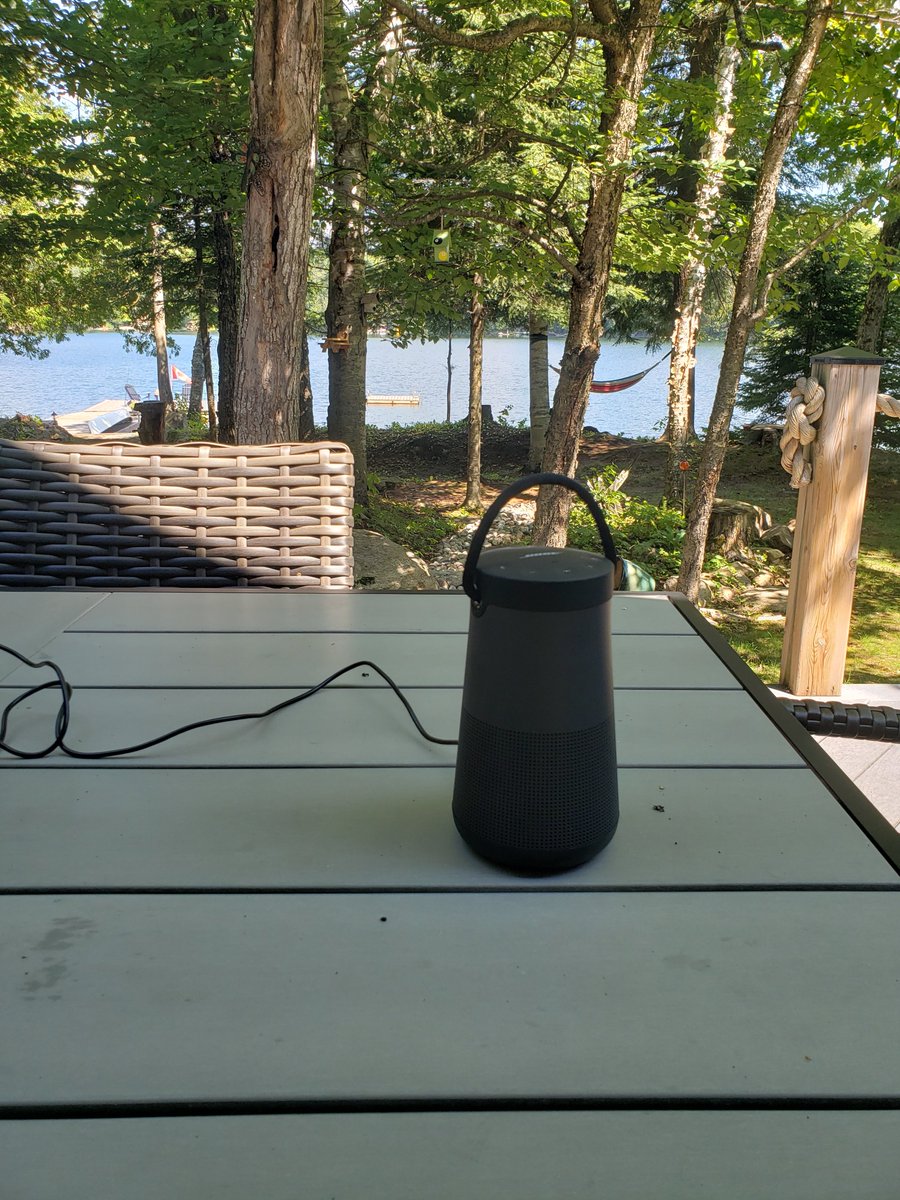 19KK19's tweet photo. "Working" from "home"
Sitting on my deck listening to
Alice in Chains Rooster
#BoseRevolvePlus
#AliceinChains
#SummerofCovid
The lure hits the water at exactly
3:15 pm Eastern Standard Time https://t.co/hn3yRPryOe