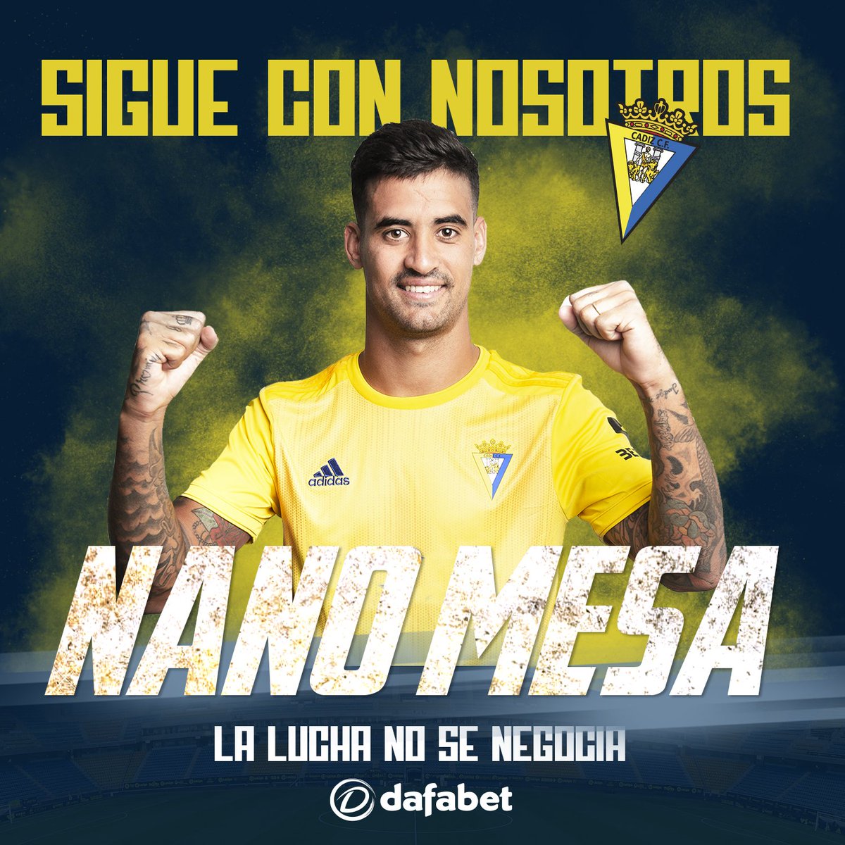  DONE DEAL  - August 14NANO MESA(Eibar to Cádiz )Age: 25Country: Spain  Position: StrikerFee: Free Contract: Until 2024  #LLL