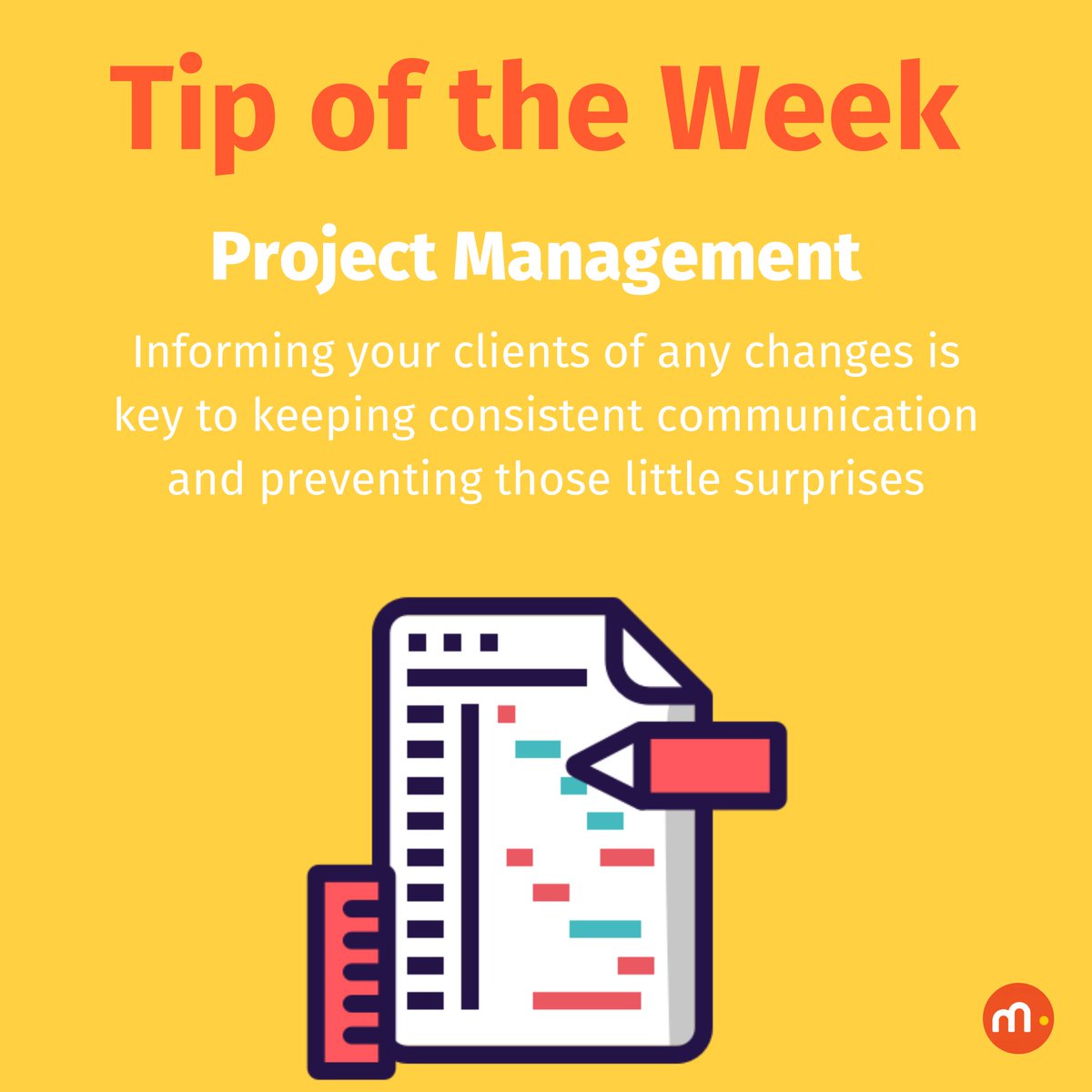 Welcome to another #tipoftheweek series! #projectmanagement is our focus. What are your thoughts?