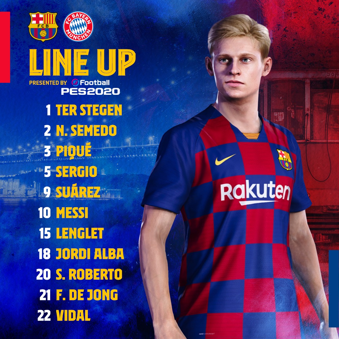 FC Barcelona on X: ⚠ Barça XI 🔵🔴 #BarçaBayern