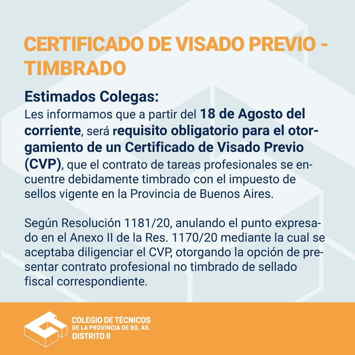 tecnicosd2's tweet photo. Certificado de Visado Previo - Timbrado 📣📣📣
https://t.co/sx8SgwHOi9

#ColegiodeTecnicos #Distrito2 #TimbradodeContratos #LaMatanza #Merlo #Moreno #TresdeFebrero #Moron #Salto #Lujan #Chivilcoy #SanAdeGiles #Agosto2020 https://t.co/gEVS61s02L