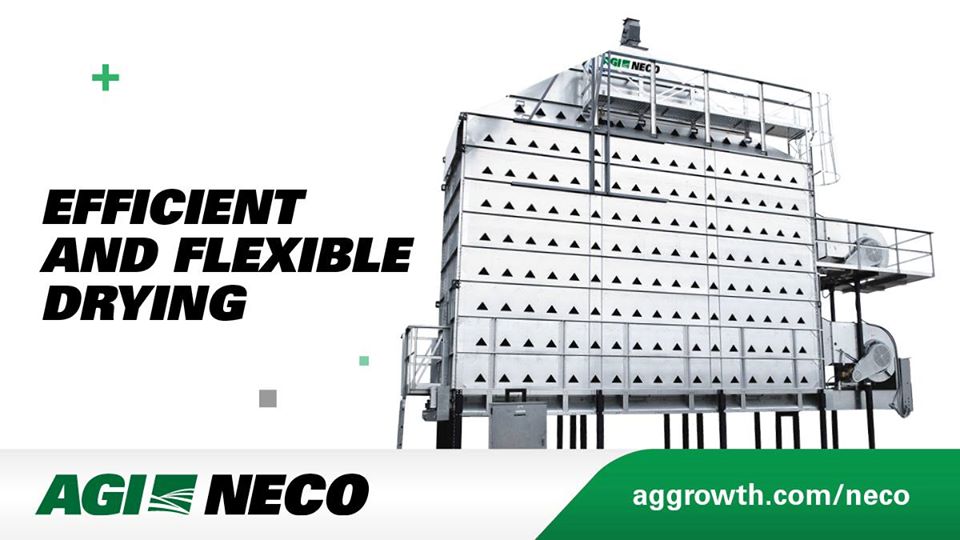 #DidYouKnow that AGI NECO dryers are screenless? Yes! This means there are no screens to clean or get plugged! Maintain airflow throughout the drying season, and maintain your grain quality with AGI NECO mixed flow dryers. #AgTwitter #AGINECO