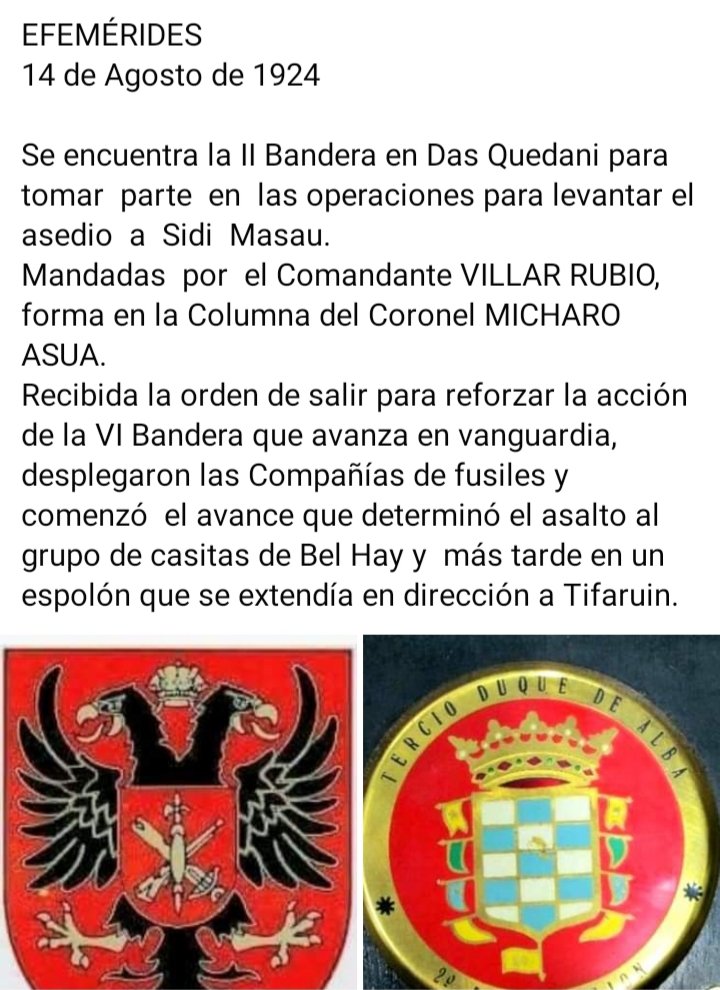 PlataformaMill1's tweet photo. #EfemeridesLegionaria #CentenarioDeLaLegion
#CentenarioLegionario #CredoLegionario #MillanAstray
#LaLegion #Legion #Legionarios #IIBandera #VIBandera #SidiMasau #Tifaruin https://t.co/HuVMRmH14v