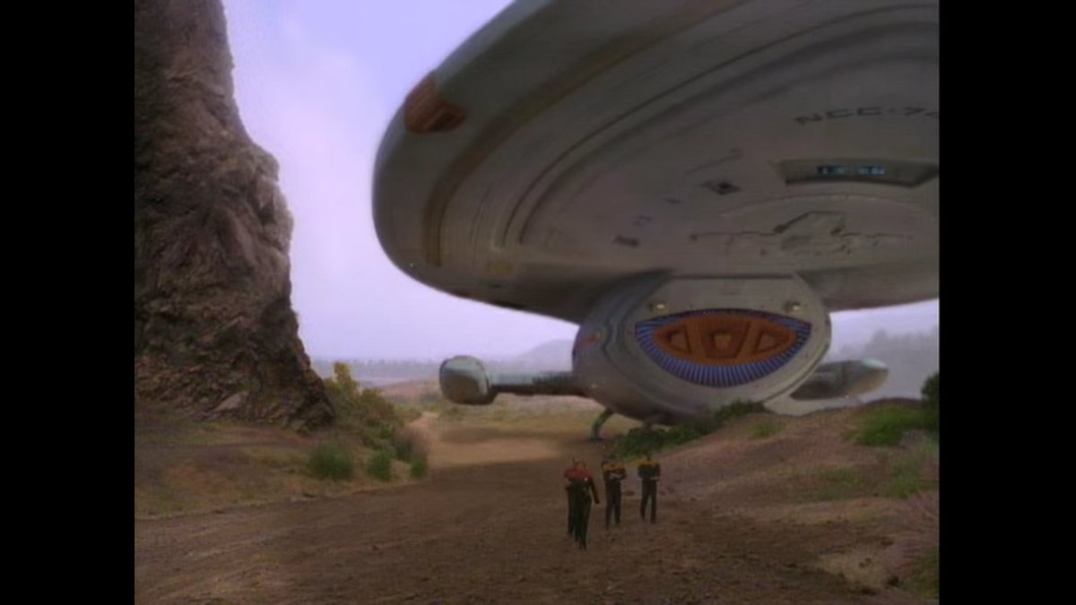 The 37's: I remember little me liking this episode a lot, most likely because Voyager landing its whole ass on a planet was (and still is) pretty damn cool, despite the diddy little legs it sits on.