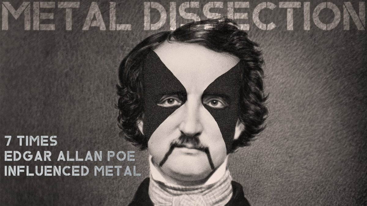 MetalDissection's tweet image. Check out 7 Times Edgar Allan Poe Influenced Metal in our new video up now &amp;gt; soo.nr/ltG0