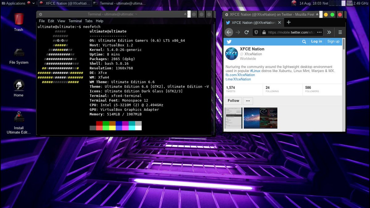 XfceNation's tweet photo. Ultimate Edition Linux, previously Ubuntu Ultimate Edition, is an Ubuntu derivative catering to a large user base, including gamers and low resource computers, with its 4GB+ ISOs. It has server, developer, gamer, desktop and lite editions. #XfceDistro
https://t.co/4YRGVI282b https://t.co/OK9eLGQiBD