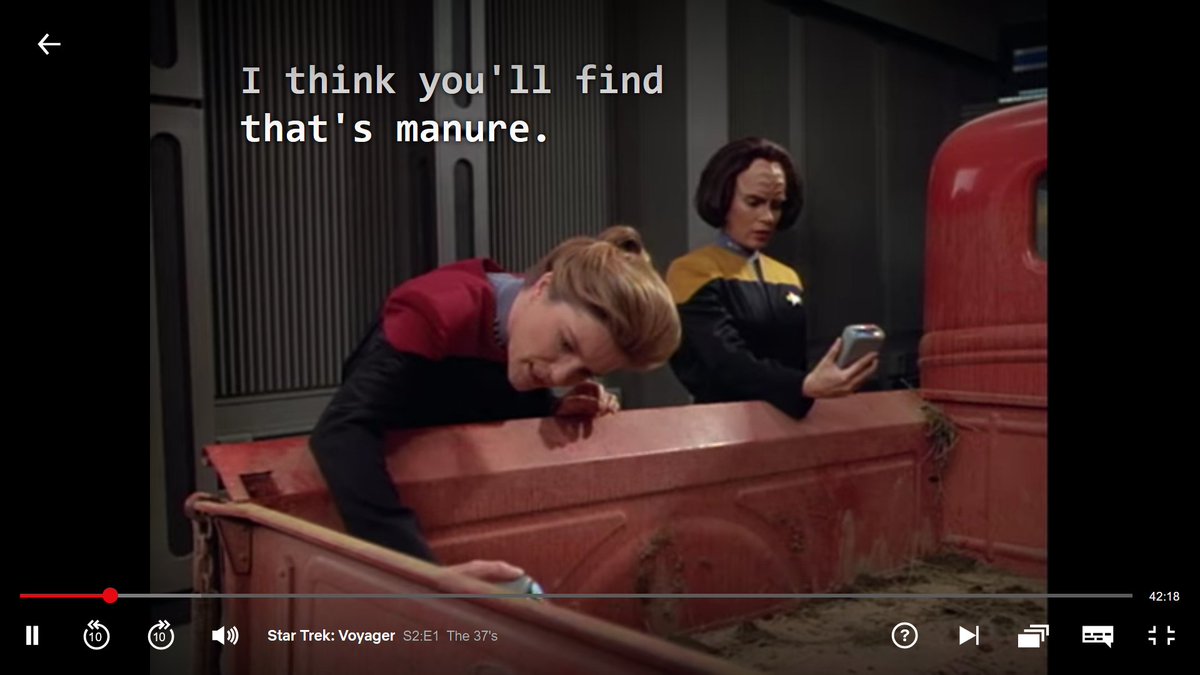 Honestly, how is this Janeway line not at least as iconic as "there's coffee in that nebula"?