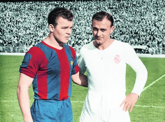 The League Magazine on X: "László Kubala of Barcelona with Alfredo Di Stefano of Real Madrid. You can read about the fascinating life of Kubala, 'The Man Who Built Barcelona' in a