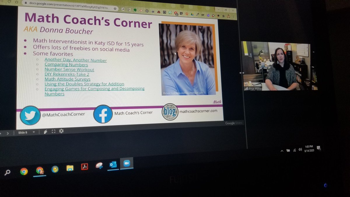 kloneal2's tweet image. @AnjaEMims doing some major name dropping! Sharing fave #mathgurus w/Ts. Highlighting their resources &amp;amp; how to best use them in daily math routines! CRA, Math Literature, #less WPs, splat &amp;amp; more! @mburnsmath @MathCoachCorner @bstockus @SteveWyborney  #KleinRLS #KleinMath