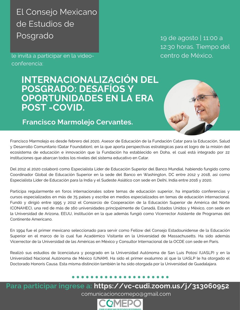 Consejo Mexicano de Estudios de Posgrado tweet media