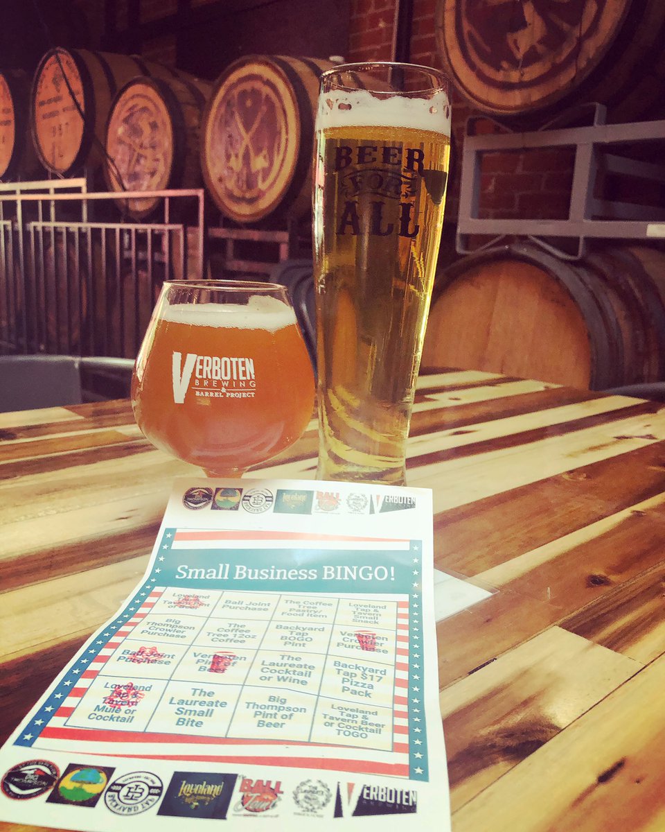 LovelandTap's tweet image. It’Friday- a perfect day to play BINGO!
#SmallBizBingo 
Get your cards at #LovelandTapAndTavern and start planning all your local drinking destinations. Cheers! 🍻