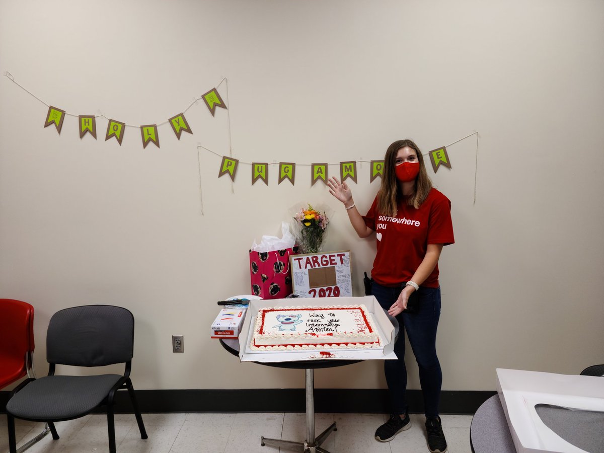 Holy pugamole, Ashton! You graduated from your internship! It was an amazing experience having you learn and grow with us for the last 6 weeks. Thank you for letting us teach you how to be a queen. #T879 #TGTinterns2020 #WeAreTarget <a href="/CarieBusboom/">Carie Busboom</a> @TiffMisk <a href="/AshleyRMiller22/">Ashley Miller</a>
