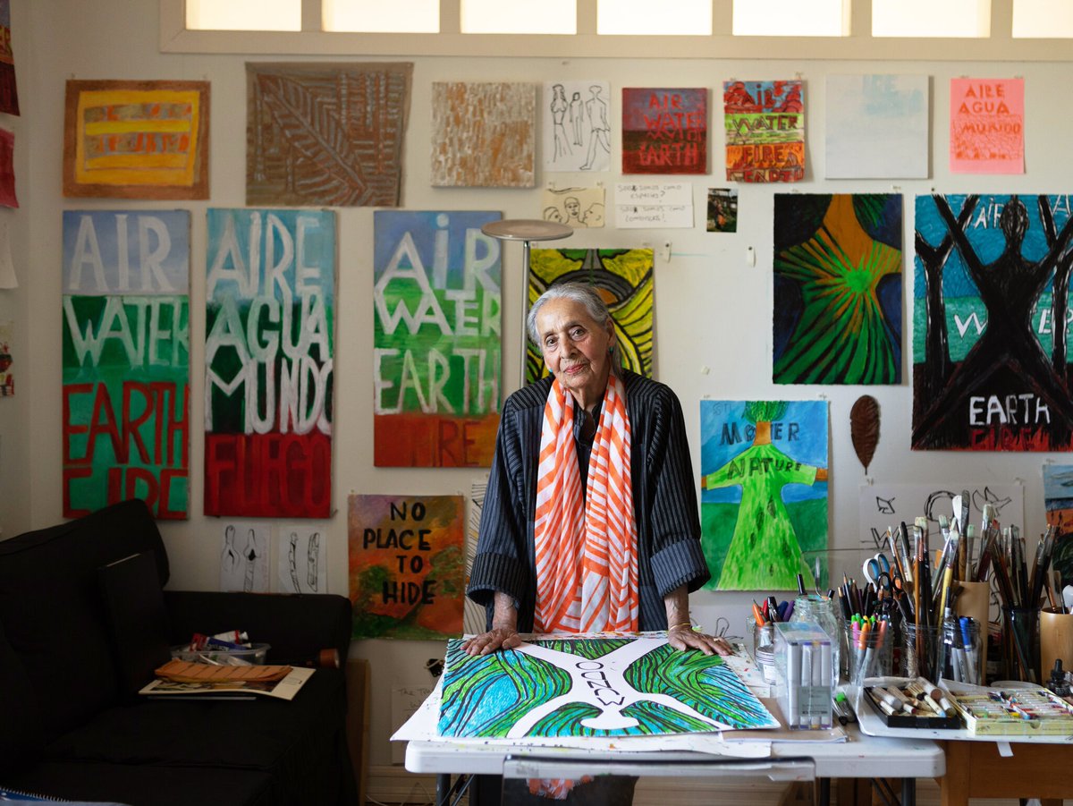 AIRE / AGUA / MUNDO / FUEGO. Buen viaje, Luchita Hurtado (Octubre 1920 – Agosto 2020)💛