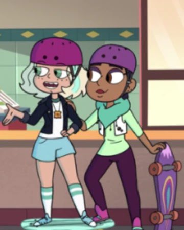 jackie-lynn thomas, star vs the forces of evil, previous relationship with marco diaz, currently has a girlfriend named chloe