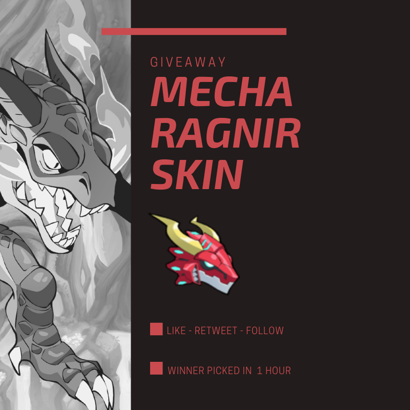 Omacitas's tweet photo. 1 HOUR GIVEAWAY!
MECHA RAGNIR SKIN!
Rules To Enter:
-Like
-Retweet
-Follow
Winner Picked in 1 HOUR! https://t.co/uHZDm1y8vX