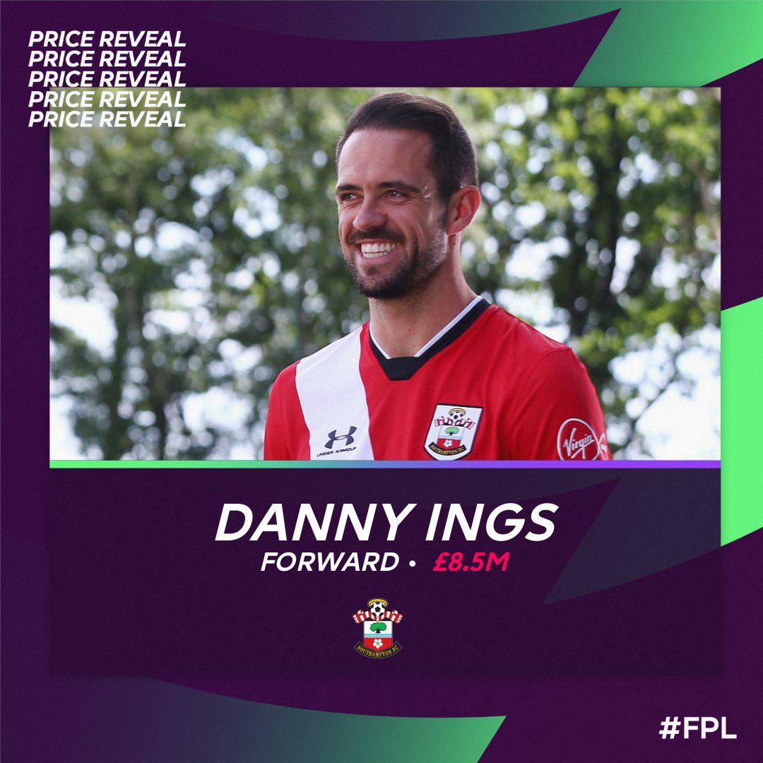Danny Ings  FWD  SOURevealed price: £8.5mPlaying position: STAppearances: 38 22 goals   2 assistsPer game:   1.7 shots   0.9 KPs 2 big chances created