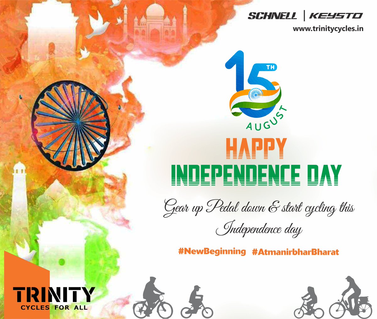 trinity_cycles's tweet photo. Let Us Together Commence A Journey Of Freedom
Gear Up For This Independence Day 🇮🇳
#IndependenceDay #SelfdependentIndia #freedom #15thaugust2020 #JaiHind #celebrateathome #cycling #trinitycycles https://t.co/scO7nBIN4J