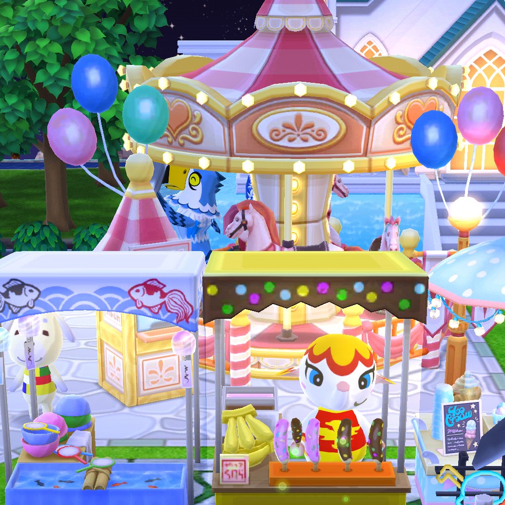 Beanpodbabbles's tweet photo. #cute #merrygoround #funfair #PocketCamp #AnimalCrossing https://t.co/mRtmO5Rr3a