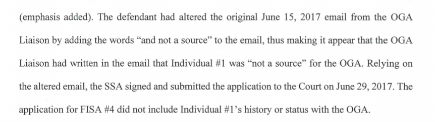 And just like the first 3 FISA's the 4th failed to include  @CarterWPage's status as a CIA source or asset. This may be very important in another case too...Who else knew about the August 17th 2016 memo about his status? Who were the members of the Crossfire Hurricane that knew?