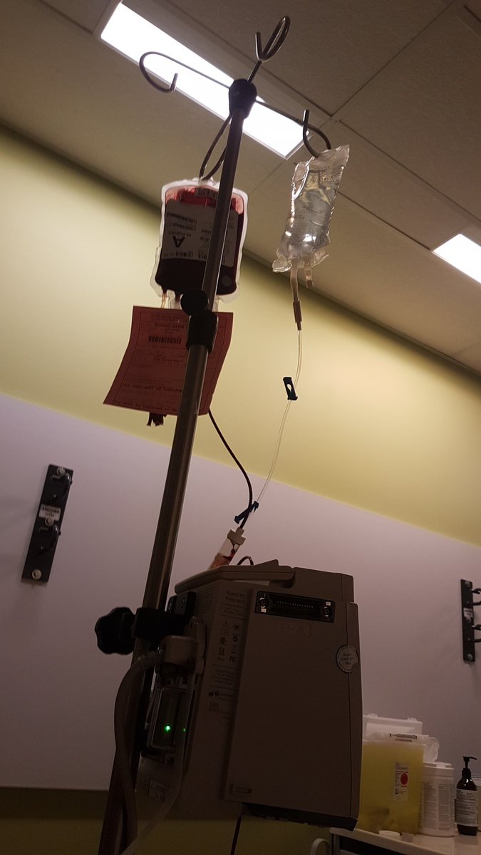 Transfusion #9
Bag #2...out of here by 3:00p...feeling good!!