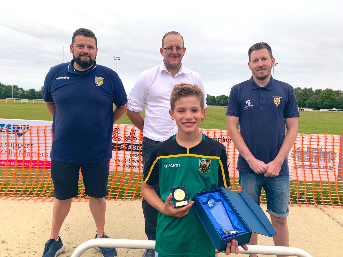 nahowes's tweet photo. A belated end of season @WboroRFC U10s presentation has seen Samuel receive ‘Players Player’ AGAIN!

So proud of this one...

#Rugby https://t.co/MP3XiJDHTp