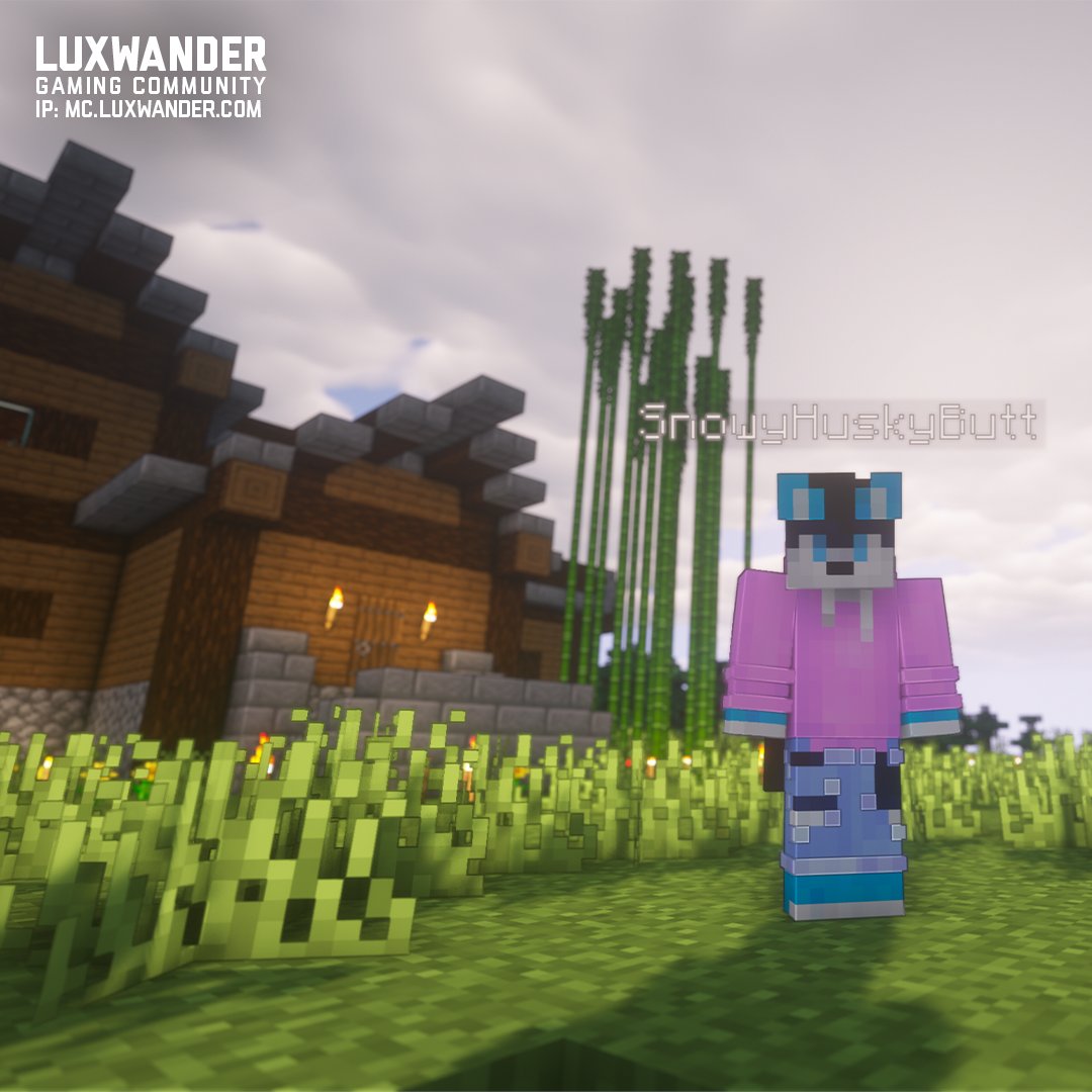 Luxwander's tweet photo. Time for a Player Spotlight!
This is SnowyHuskyButt! Husky has been a member of this community since Luxwander’s old days. Say hi to them when you get the chance!
ー
Want to be featured on our social media? Join Luxwander today! 📸
ー
#minecraft #luxwander #schuttle #serverip https://t.co/WEqGEPL2iV