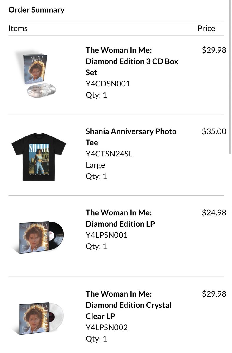 jeremywhiteshow's tweet image. Just Pre-Ordered my @ShaniaTwain #TheWomanInMe #DiamondEdition 💎 goodies!! October can’t get here fast enough!!!