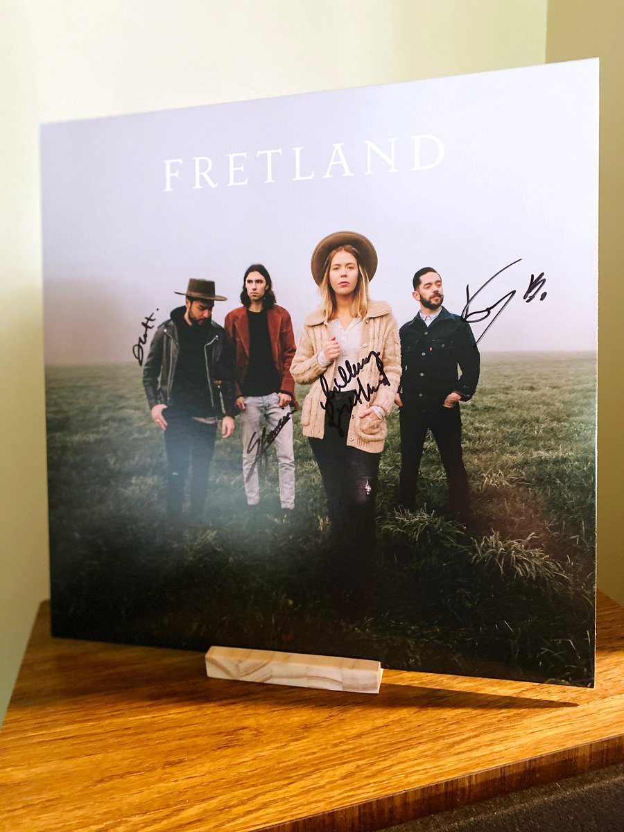 RecordsLeft's tweet image. New #Vinylrecords arriving daily. This just in today #Autographed copies of @fretlandtheband Self Titled Album. An amazing collection of songs that we've been playing in rotation ourselves. #UpperLeftRecords #GoodThingsHappenHere #LiveinEverett #KeepSpinning #PacificNorthwest