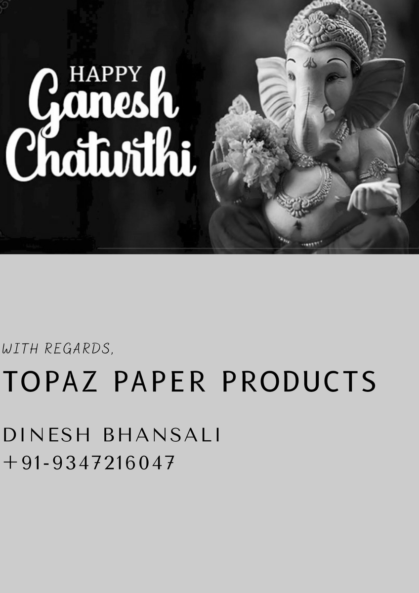 PaperTopaz's tweet photo. Aala re aala, Bappa aala re..
Gela re Gela, Covid Gela re..😁🙏

#Ganpati Bappa Morya🎉

#HappyGaneshChaturthi

#bappamorya #ganapathi #GanpatiBappaMorya #GaneshChaturthi #tpp #topazpaperproducts #Covid_19 #like #follow #share #growyourbusiness https://t.co/RHOtJeqQQL