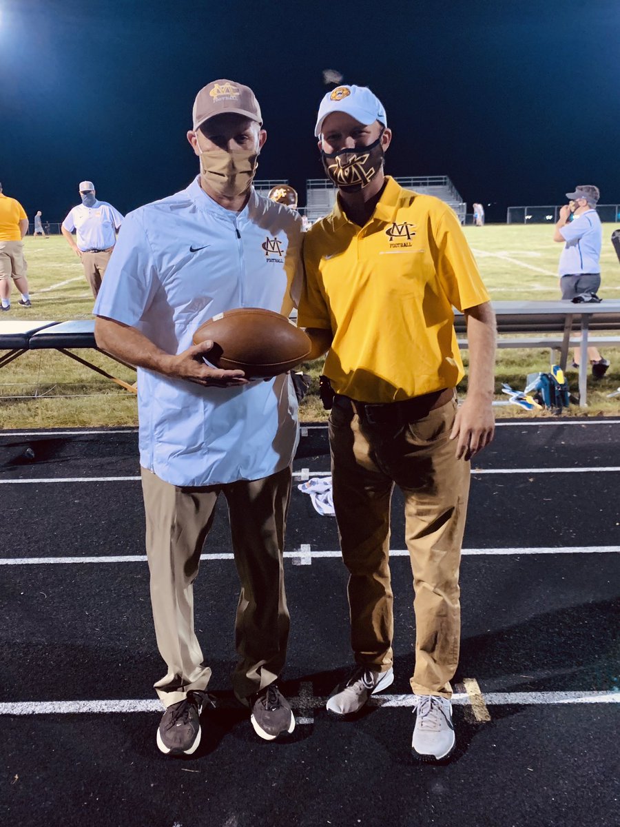 CONGRATULATIONS to Head Football Coach, John Hochstetler, on earning his 150th win tonight as a Head Coach.  This is a tremendous milestone, not only because of the wins, but all of the young men that he has positively impacted during his time as a coach!  Great job Coach Ho!