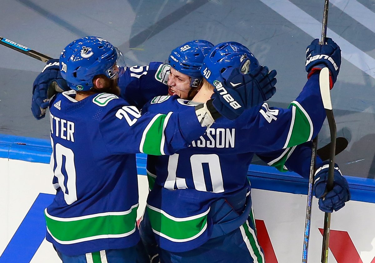 Canucks's tweet photo. Slaying dragons: 2011 &amp; 2020 🗡🐉 https://t.co/sm7ixTE2cV