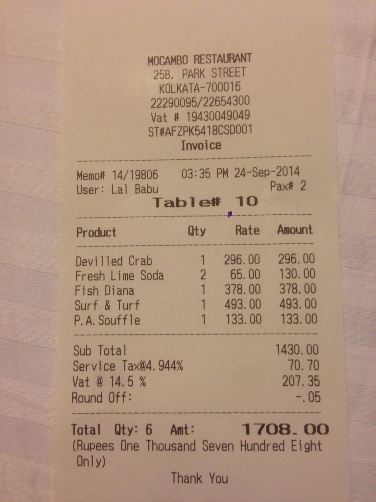 rishibagree's tweet photo. Restaurant taxes on a food-bill of Rs 1430

Govt       Taxes 
  
UPA   -   Rs 278
Modi -   Rs 71

A decline of 75% taxes https://t.co/Yfi6AAx1mq