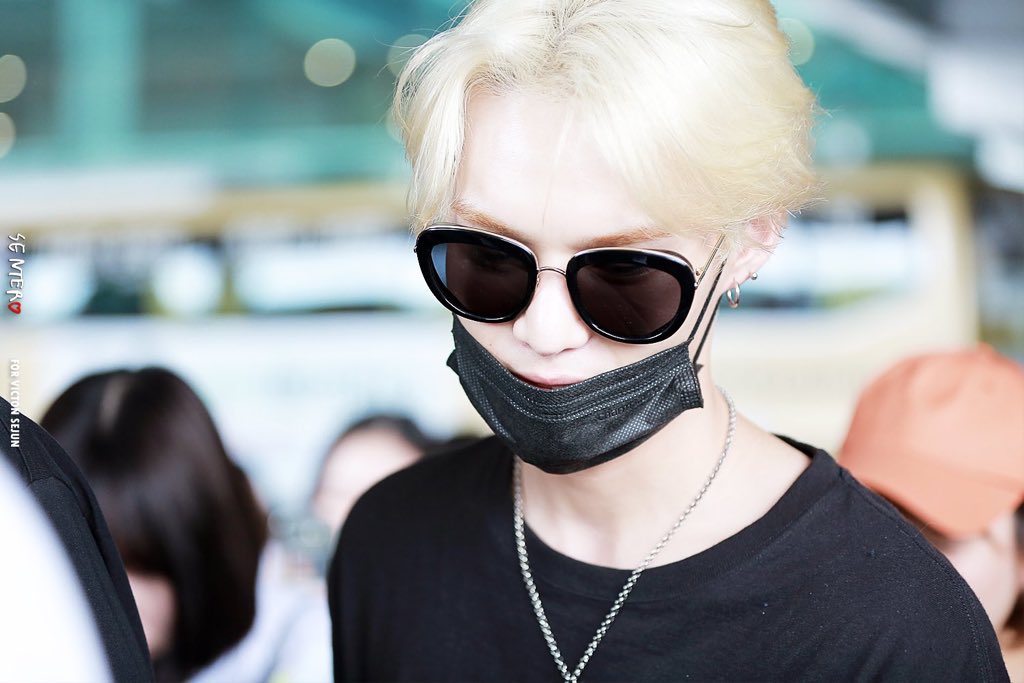 — Lim Sejun with blonde hair; a long thread  #VICTON  #빅톤