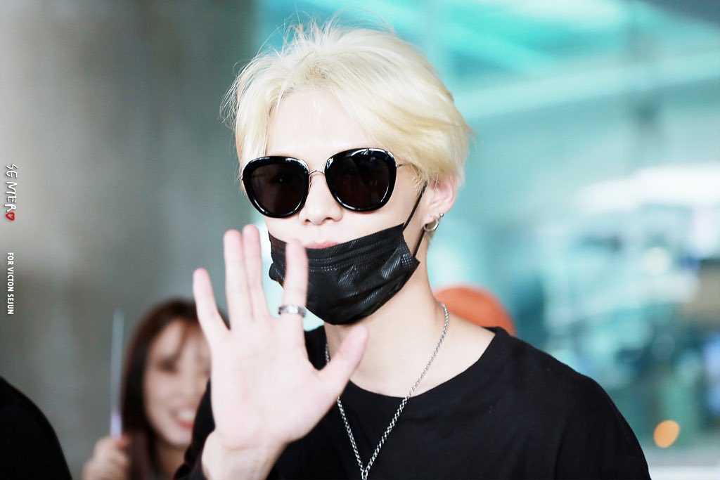 — Lim Sejun with blonde hair; a long thread  #VICTON  #빅톤