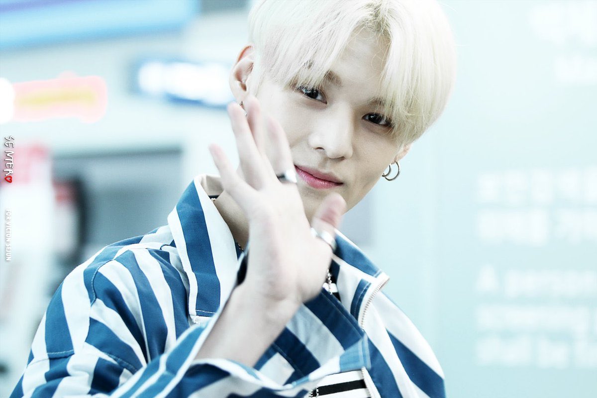 — Lim Sejun with blonde hair; a long thread  #VICTON  #빅톤