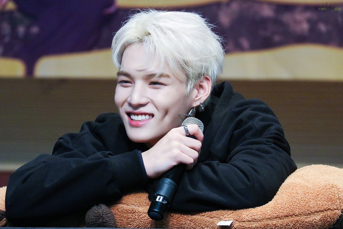 — Lim Sejun with blonde hair; a long thread  #VICTON  #빅톤