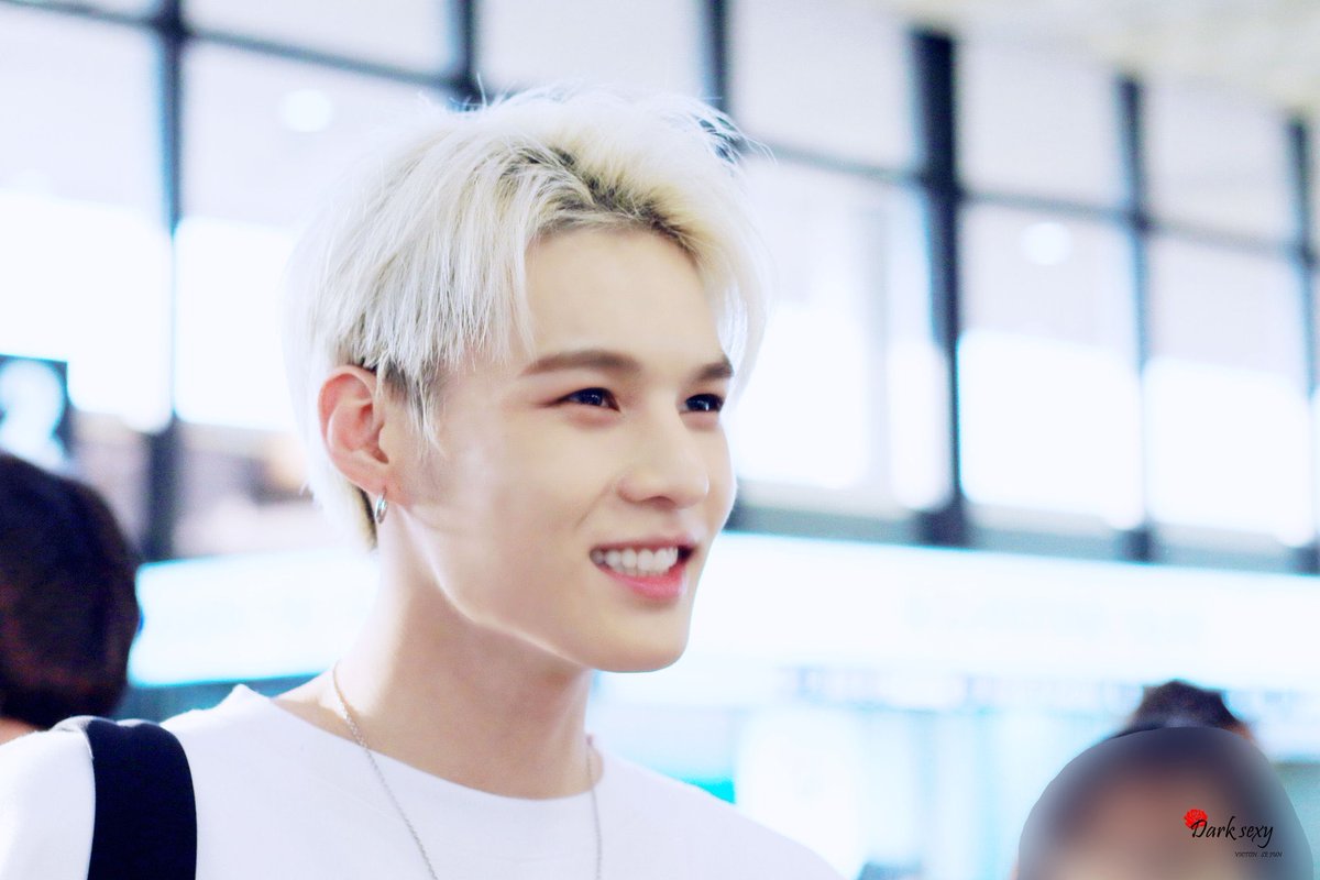 — Lim Sejun with blonde hair; a long thread  #VICTON  #빅톤