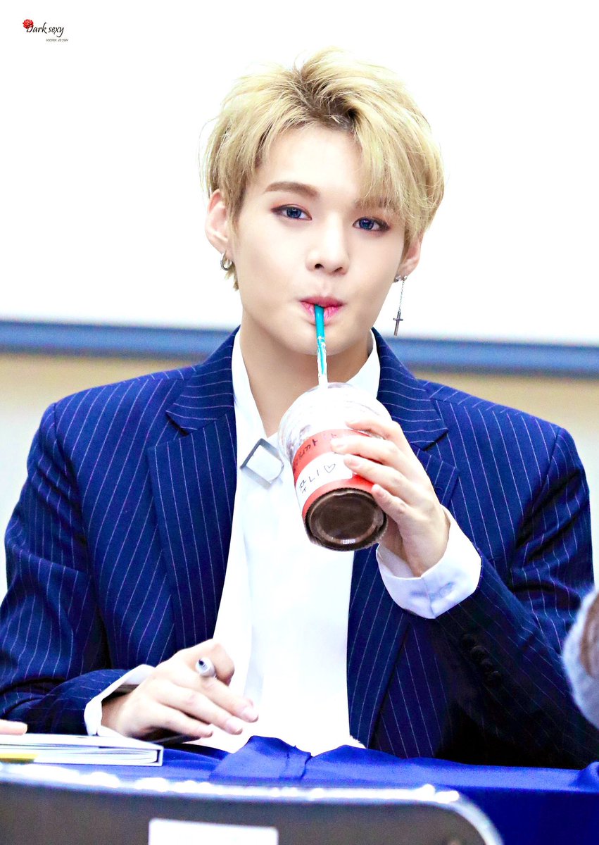 — Lim Sejun with blonde hair; a long thread  #VICTON  #빅톤