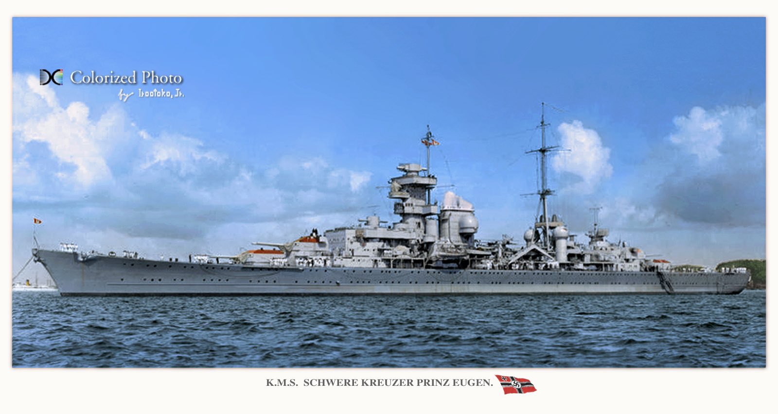 敷島 金鵄 艦これ提督 今日は何の日 プリンツ オイゲン進水日 1938年 独重巡洋艦プリンツ オイゲン 進水 ライン演習作戦 ツェルベルス作戦 ケーニヒスベルクの戦い等 開戦から終戦まで北海から東部戦線でのドイツ海軍を支え続けた 戦後米軍に