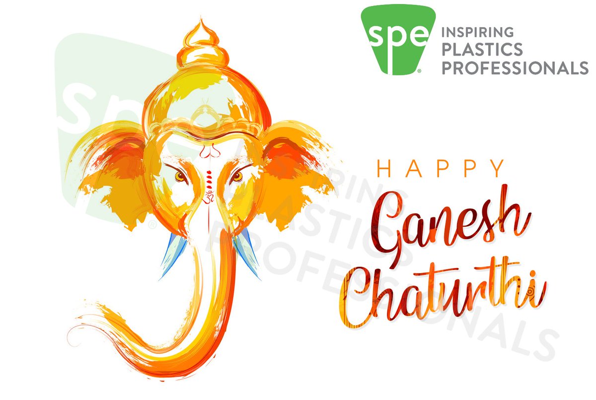 spe_india10's tweet photo. Society Of Plastic Engineers India (SPE India)
.
Wishing You all a Very
.
Happy Ganesh Chaturthi
.
#extrusion #pipes #plastics #Plastic #Industrial #mold #machine #blowmoulding #injectionmoulding #moulding #molding  #pipe #events #Conference #GaneshChaturthi2020 #ganeshchathurthi https://t.co/MWCk4d59vK
