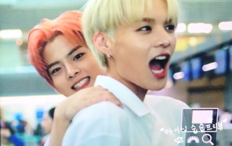 — Lim Sejun with blonde hair; a long thread  #VICTON  #빅톤