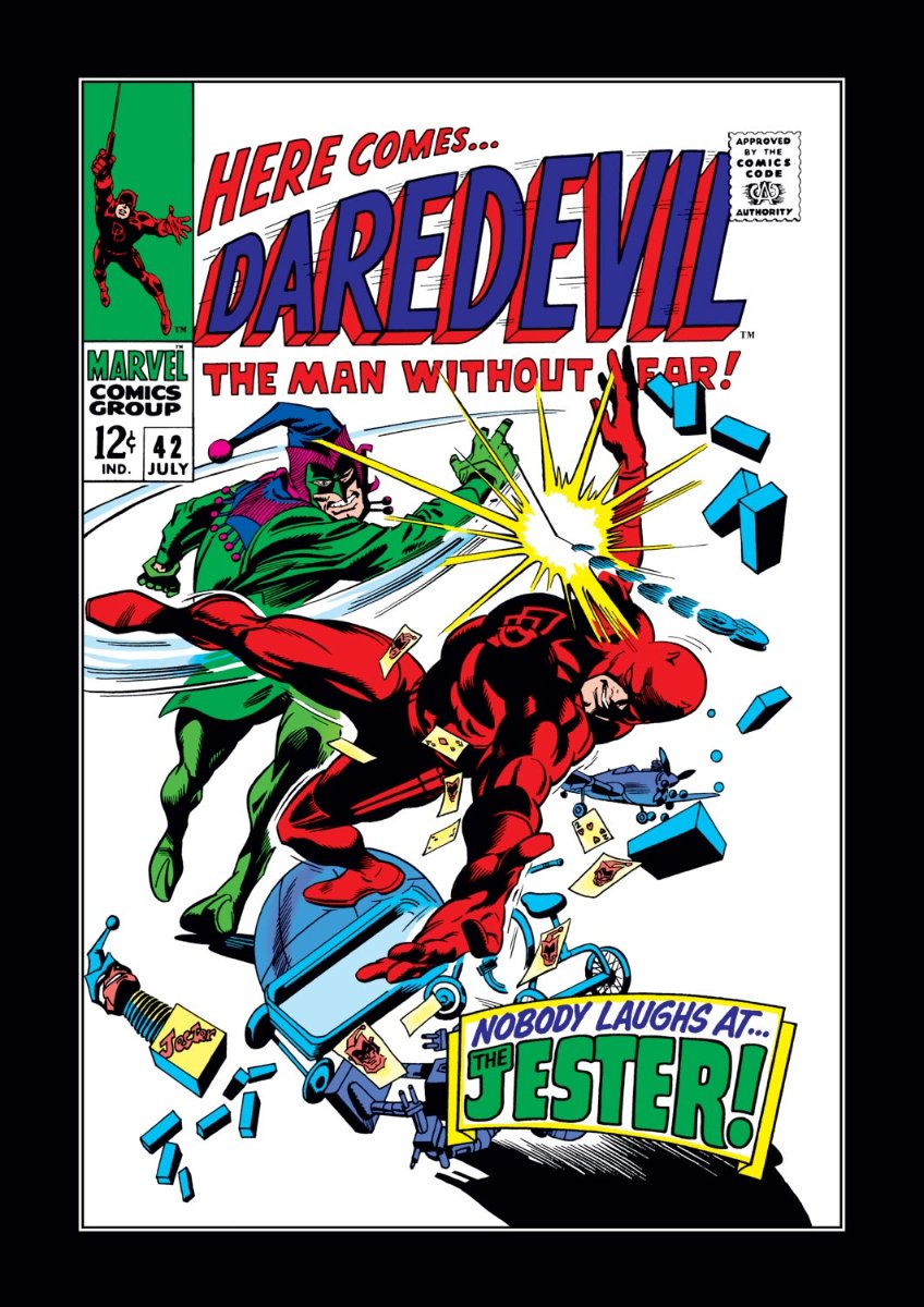 Daredevil Vol 1 #42-46Jul/Novby Stan Lee (W), Gene Colan (P), Dan Adkins, Vince Colletta, George Klein (I), Sam Rosen, Artie Simek (L)."Nobody Laughs at the Jester!" (The Jester Saga)