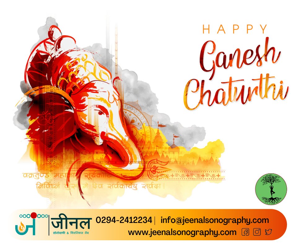 JSonography's tweet image. Mangal Murti Morya! Wish you and your family a very happy Ganesh Chaturthi. *May Lord Ganesh removes all obstacles and showers you with bounties. *Happy Ganesh Chaturthi!
...
Jeenal Sonography and Clinical Lab #HappyGaneshChaturthi