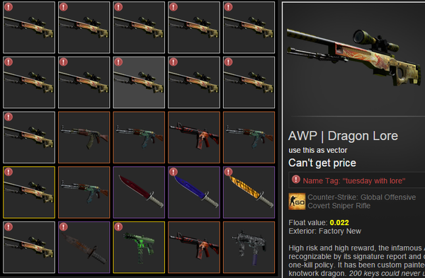 DaddyskinsCSGO's tweet photo. Which ONE of these CSGO items from this trade banned inventory would you want in your inventory?🤔

COMMENT! PICK ONE. https://t.co/x6YFOJyUeM